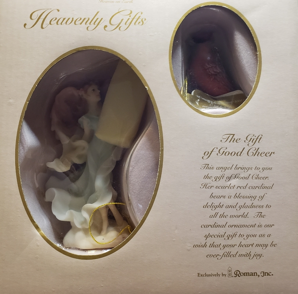 Beautiful Seraphim Classics 2002 "The Gift Of Cheer" Angel And Cardinal